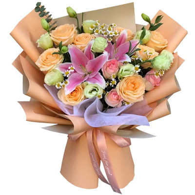 阜阳11朵玫瑰桔梗百合，陪你每个季节