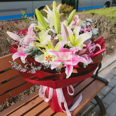 阜阳8支多头百合，万事如意喜上加喜